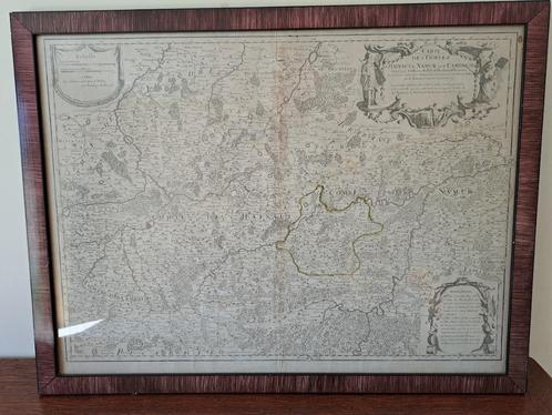 Guillaume Delisle – Carte Hainaut Namur Cambresis – 1706, Antiek en Kunst, Kunst | Etsen en Gravures, Ophalen