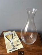 Set : 1 glazen wijnkaraf & 6 wijnglas zilverkl.hangertjes, Nieuw, Overige typen, Ophalen of Verzenden
