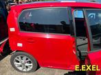Deur rechts achter Seat MII 2011-2019 rood, Gebruikt, -, Deur, Achter