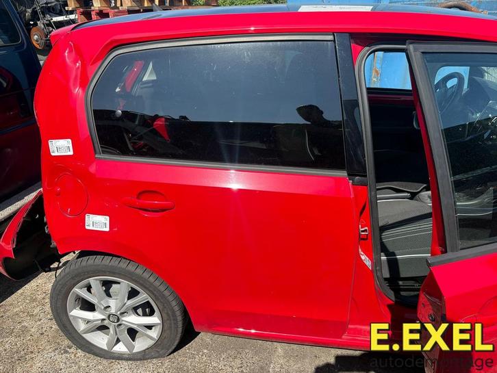 Deur rechts achter Seat MII 2011-2019 rood, Auto-onderdelen, Carrosserie, Deur, Seat, Achter, Rechts, Gebruikt, Herkomst onderdeel bekend