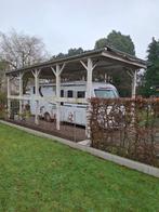 Carport 10 × 4 meter /hout 100% oregon + alum. dakplaat, Tuin en Terras, Ophalen of Verzenden, Zo goed als nieuw, Carport