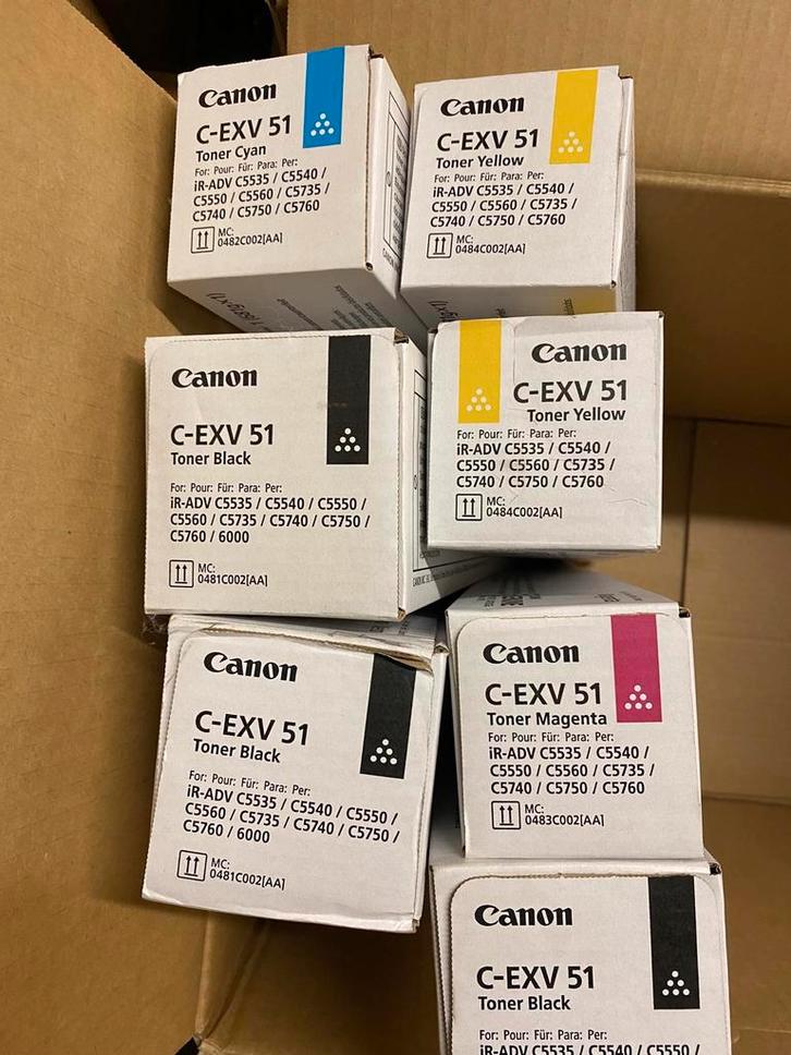 Canon TONER C-EXV 51 COLOR, Computers en Software, Printerbenodigdheden, Zo goed als nieuw, Toner, Ophalen