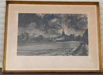 Aquarelle paysage de Hoorn beschikbaar voor biedingen