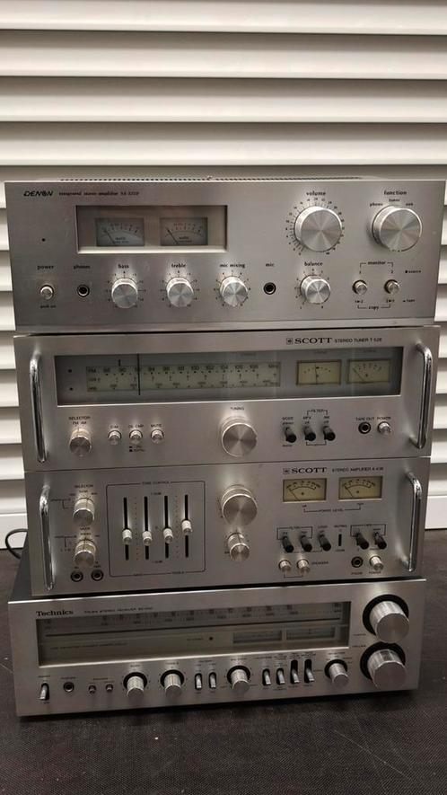 Technics SA 400 - Scott A 436 Tuner T 526 - Denon sa 3350, Audio, Tv en Foto, Versterkers en Ontvangers, Zo goed als nieuw, Denon