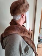 Echarpe en vison couleur naturelle, Comme neuf