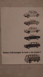 Brochure retro VW Volkswagen, Auto's, Zo goed als nieuw, Ophalen