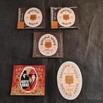 5 x Bier Etiket Bière Etiquette Brasserie Aerts Brussel, Verzamelen, Ophalen of Verzenden