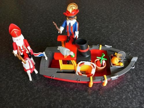 Playmobil Stoomboot van Sinterklaas en Piet, Kinderen en Baby's, Speelgoed | Playmobil, Zo goed als nieuw, Complete set, Ophalen of Verzenden