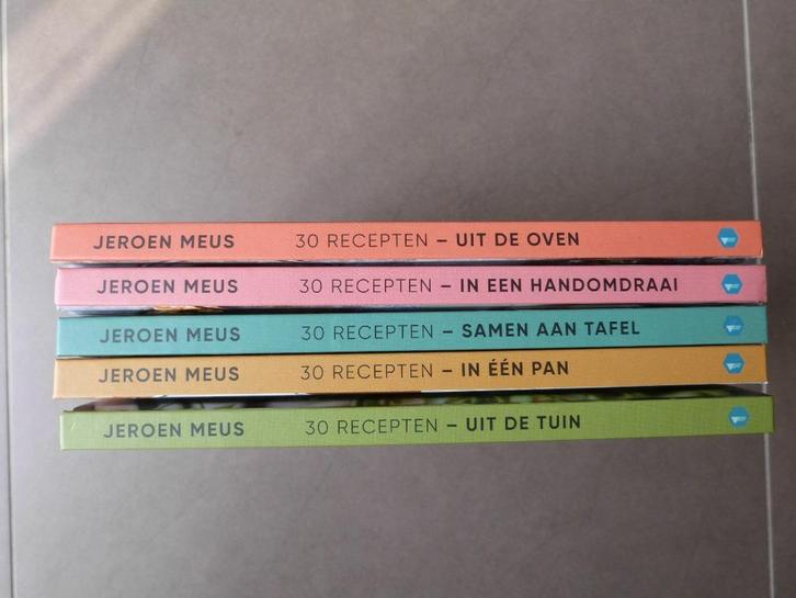 Jeroen Meus - 5x30 receptenboekjes, Boeken, Kookboeken, Zo goed als nieuw, Ophalen