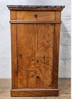 Antiek art deco kastje in walnoot met marmer tablet Speciaal, Antiek en Kunst, Ophalen