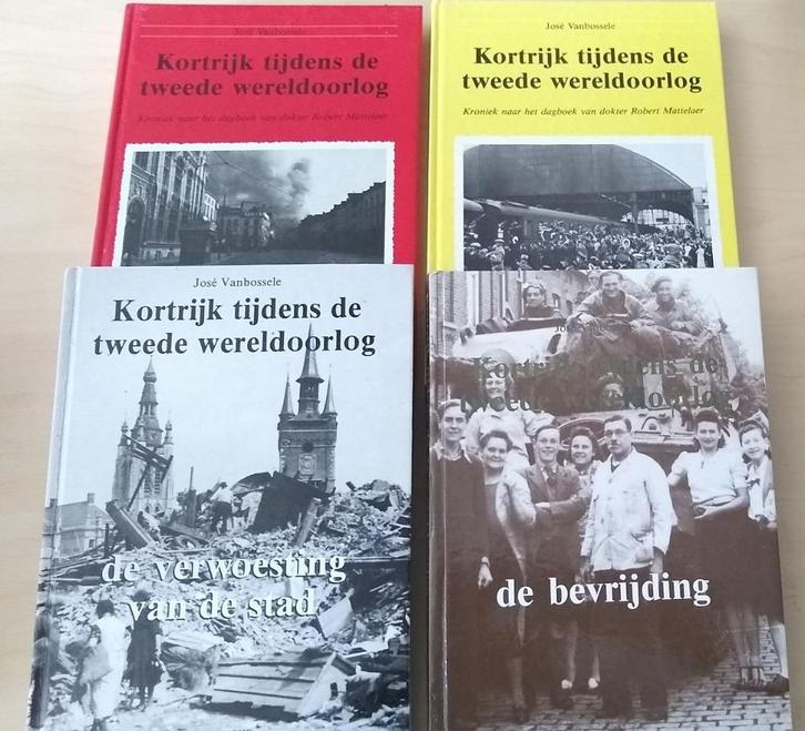 Kortrijk tijdens de 2e wereldoorlog compleet delen 1 tot 4, Boeken, Geschiedenis | Stad en Regio, Gelezen, Ophalen of Verzenden