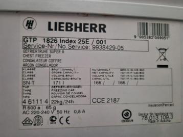 Liebherr diepvrieskist, Elektronische apparatuur, Vriezers en Diepvrieskisten, Vrieskist, Zo goed als nieuw, Ophalen, 85 tot 120 cm