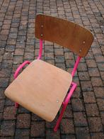Vintage schoolstoel, Ophalen, Gebruikt, Hout