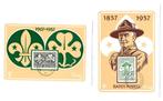 2 x BADEN  POWELL  -  1857 - 1957  /  1907 - 1957, Verzenden, Zo goed als nieuw, Overige typen
