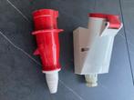 Mennekes 32A 4P wandcontactdoos & Stekker, Doe-het-zelf en Bouw, Ophalen of Verzenden, Gebruikt, Stekker