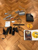Nintendo Wii Zwart + accessoires, Ophalen, Zo goed als nieuw, Met 2 controllers, Met games