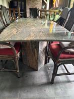 Marmeren eettafel, Huis en Inrichting, Tafels | Eettafels, Ophalen, Overige materialen, 100 tot 150 cm, 200 cm of meer