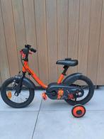 Kinderfiets btwin 14 inch inclusief zijwieltjes, Fietsen en Brommers, Ophalen of Verzenden, Zo goed als nieuw, Zijwieltjes
