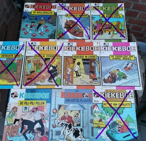 Strips Kiekeboe + W817 + M kids + Flikken + Roboboy + Vigor, Boeken, Stripverhalen, Gelezen, Meerdere stripboeken, Ophalen of Verzenden