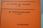 Waignein 10 solfege-lessen, Ophalen of Verzenden, Nieuw