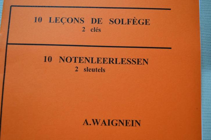 Waignein 10 solfege-lessen, Boeken, Muziek, Nieuw, Ophalen of Verzenden