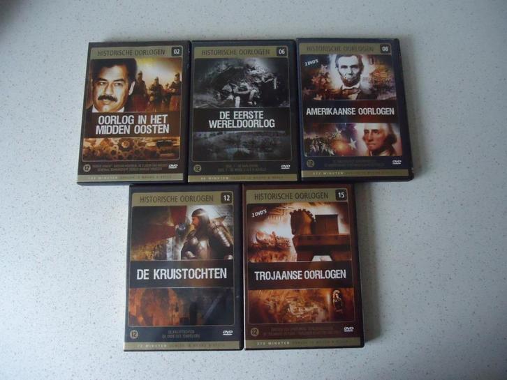 5 DVD's van"Historische Oorlogen" in Prima Staat !, Cd's en Dvd's, Dvd's | Documentaire en Educatief, Zo goed als nieuw, Oorlog of Misdaad