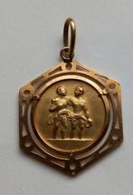 18kt gouden Horoscoop tweeling, Ophalen, Gebruikt, Geel, Goud