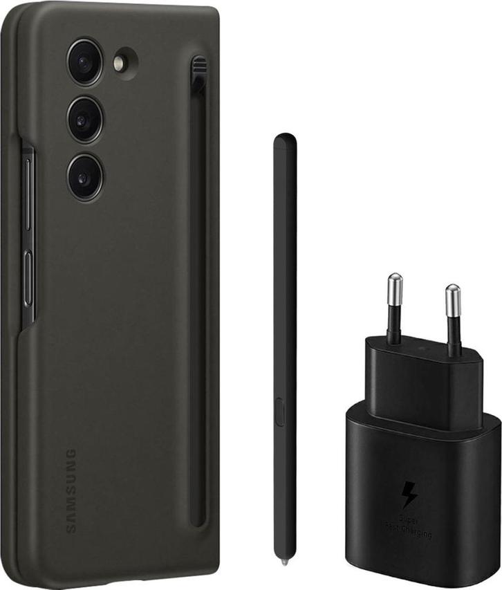 Samsung Starter Pack - Samsung Galaxy Z Fold 5 - Zwart, Telecommunicatie, Mobiele telefoons | Hoesjes en Screenprotectors | Samsung