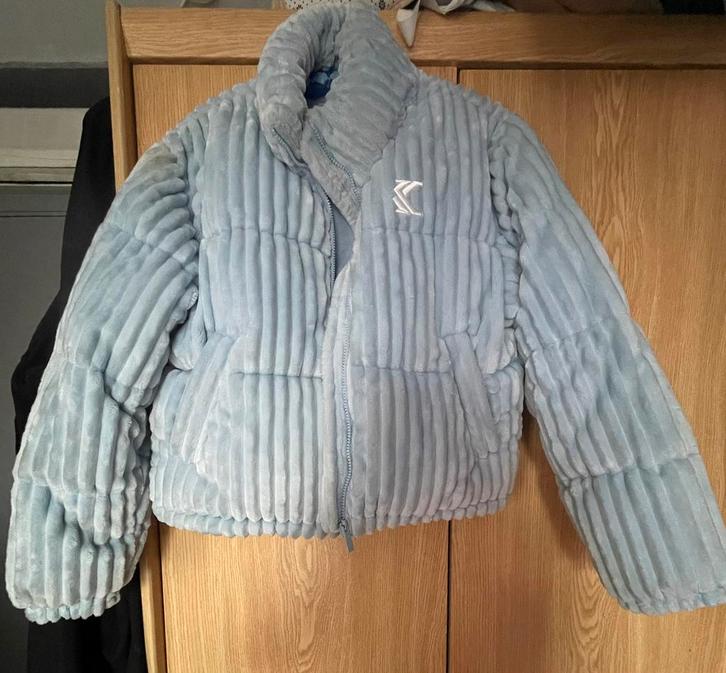 Karl Kani dikke winterjas, Kleding | Dames, Jassen | Winter, Gedragen, Maat 38/40 (M), Blauw, Ophalen