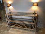 Houten console, Eikenhout, 25 tot 50 cm, 100 tot 150 cm, Rechthoekig