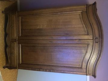 massief eiken kleerkast, Huis en Inrichting, Ophalen, Gebruikt, 100 tot 150 cm, Met hangruimte