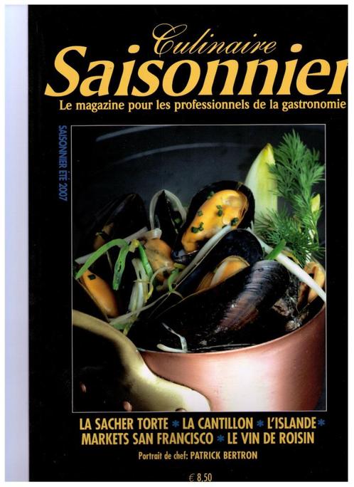 Culinaire Saisonnier nr 22 , été 2007., Livres, Santé, Diététique & Alimentation, Comme neuf, Autres types, Enlèvement ou Envoi