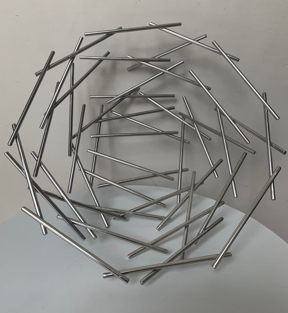 Fruitschaal in inox, Ophalen, Overige materialen, Schaal, Rond