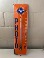 Agfa thermometer emaille Germany 1957  werkende orig buis, Ophalen, Zo goed als nieuw