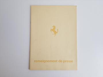 Ferrari Mondial - renseignement de presse - 1984 beschikbaar voor biedingen