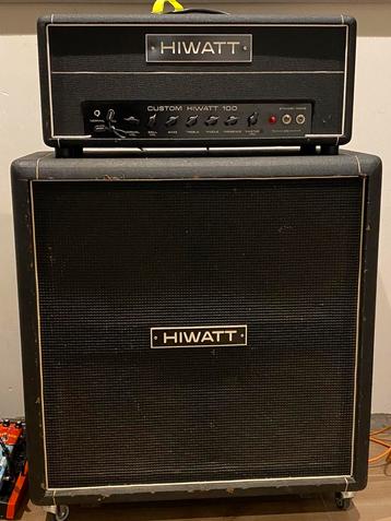 Hiwatt custom 100 1970 + hiwatt cab fender vox mesa boogie beschikbaar voor biedingen