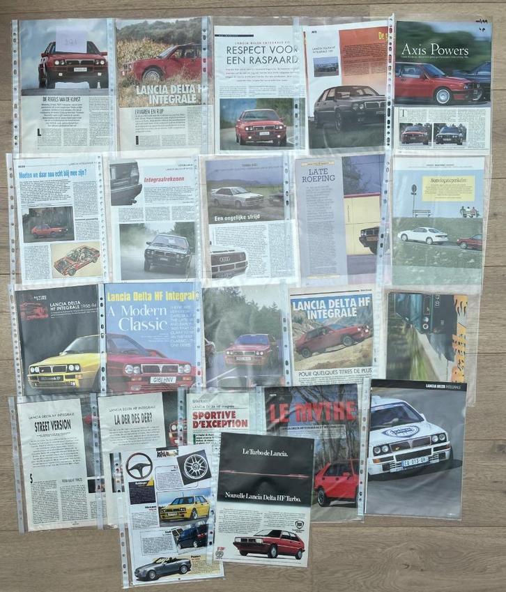 LANCIA DELTA INTEGRALE - ARTIKELS, Boeken, Auto's | Folders en Tijdschriften, Ophalen of Verzenden