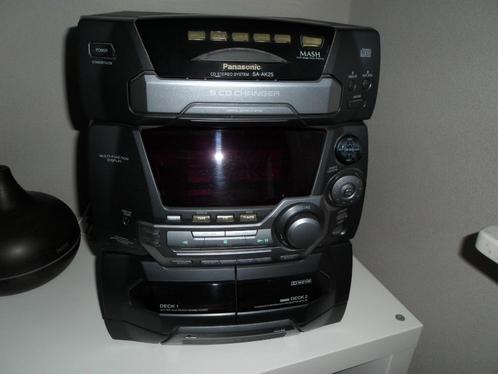 Stereo system met 2 subwoofers, Audio, Tv en Foto, Stereoketens, Zo goed als nieuw, Cassettedeck, Cd-speler, Tuner of Radio, Speakers