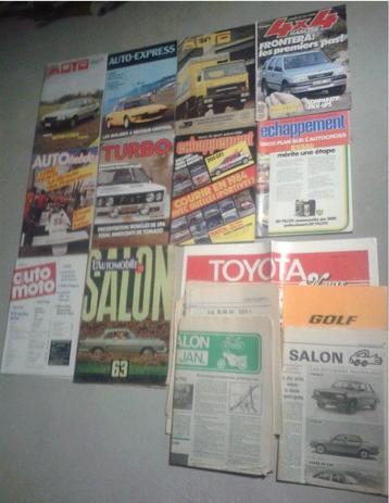 9 magazines auto des années 1980 + 1 de 1963