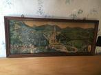 Vintage / Antiek : Kader met afbeelding van Lourdes., Antiek en Kunst, Ophalen