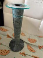 Postmoderne groene marmeren kandelaar jaren 80, Antiek en Kunst, Ophalen