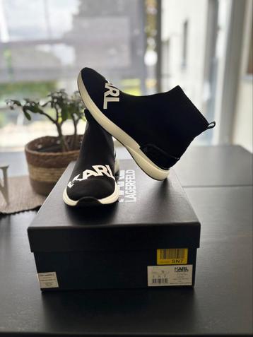 Karl Lagerfeld hoge zwarte sneakers - maat 39 beschikbaar voor biedingen