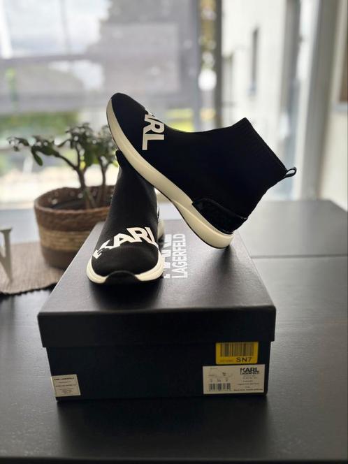 Karl Lagerfeld hoge zwarte sneakers - maat 39, Kleding | Dames, Schoenen, Zo goed als nieuw, Ophalen