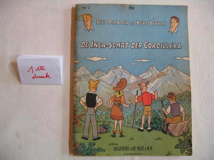 Piet Pienter en Bert Bibber, 1ste druk nr 2, De Vlijt, 1956, Boeken, Stripverhalen, Eén stripboek, Ophalen of Verzenden