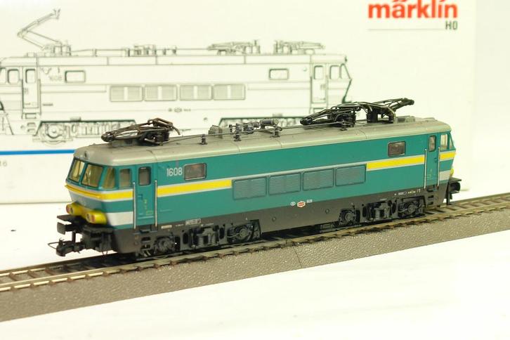 MARKLIN HAMO 3363 MOTRICE 1608 SNCB NMBS CC/DC, Hobby en Vrije tijd, Modeltreinen | H0, Gebruikt, Locomotief, Gelijkstroom, Märklin