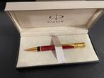 ️ Parker Doufold International rood gemarmerde balpen, Nieuw, Met doosje, Ophalen of Verzenden, Parker