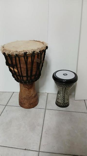 Djembe 28 cm geitenleer en Doumbek Turkije beschikbaar voor biedingen