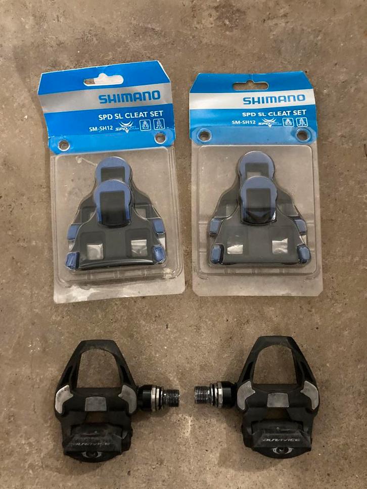 Pedales shimano dura ace 9100 + cales, Vélos & Vélomoteurs, Vélos Pièces, Utilisé, Vélo de course, Enlèvement ou Envoi