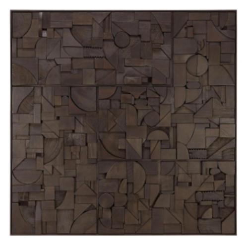 Ethnicraft - Bricks wall art - 100cmx100cm - NIEUW!!, Huis en Inrichting, Woonaccessoires | Wanddecoraties, Nieuw, Ophalen