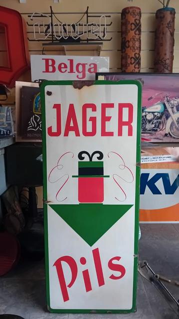Emaille bord Jager Pils Roelants beschikbaar voor biedingen